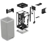 Case Fractal Design Mood Light Gray FD-C-MOD1N-02 – Thiết Kế Trụ Đứng Tối Giản | Tông Xám Hiện Đại